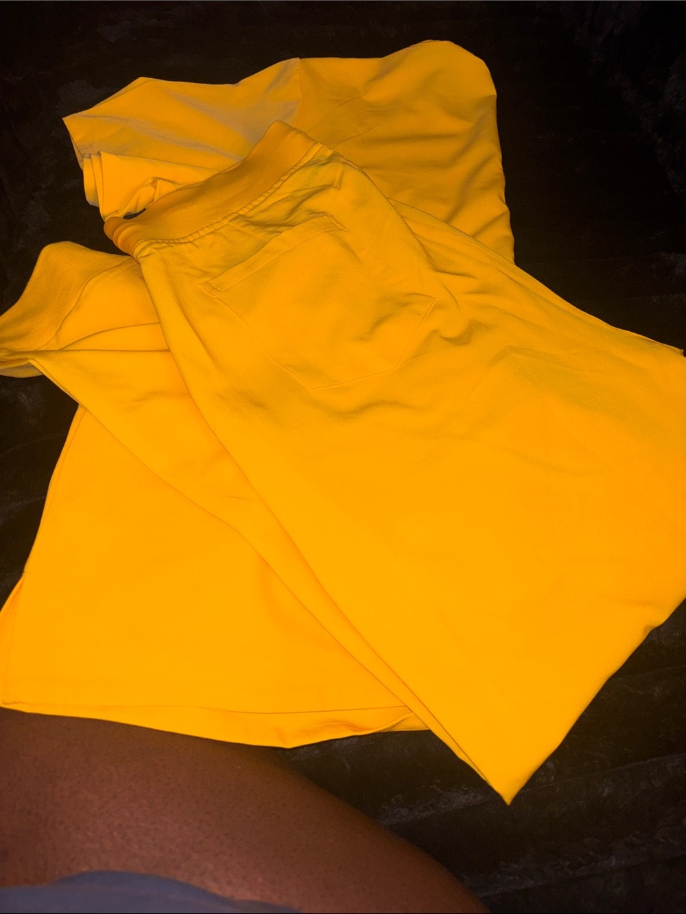Yellow 2pc Scrub Set - Picture 3 of 5